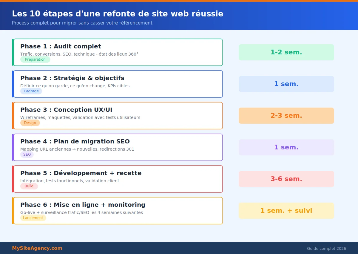 Les 10 étapes d'une refonte de site internet réussie